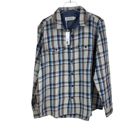 Outerknown Blanket Shirt Men's Size XL Plaid Organic Cotton Heavy NWT MSRP $168 - Picture 1 of 7